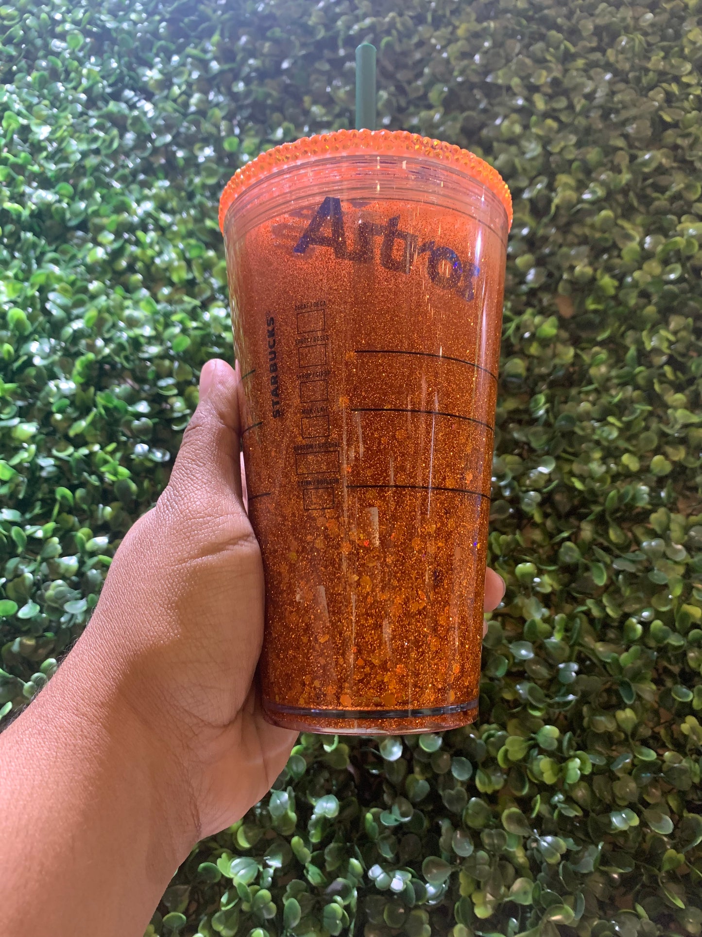 Astros Big Confetti Snowglobe Tumbler