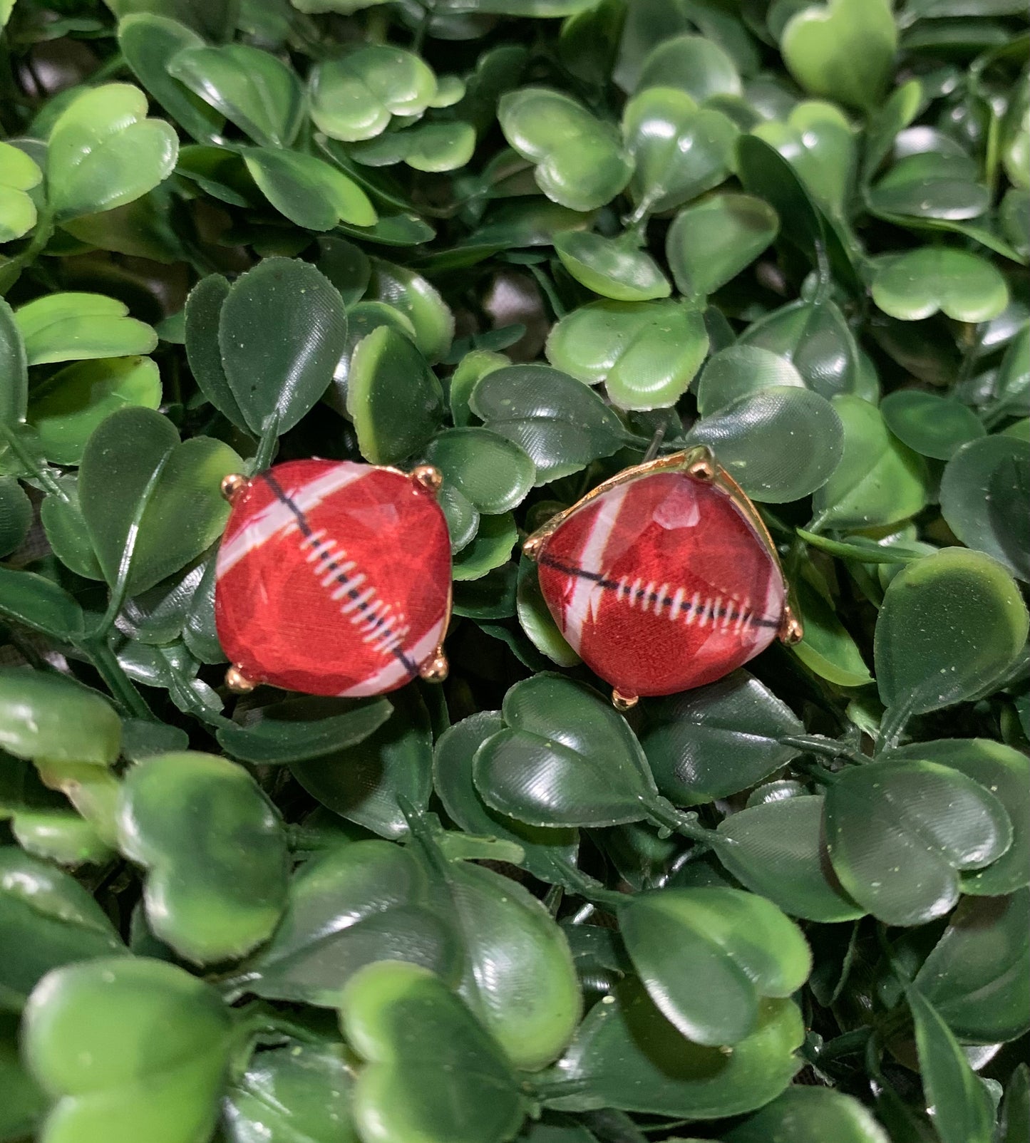 Football Stud Earrings