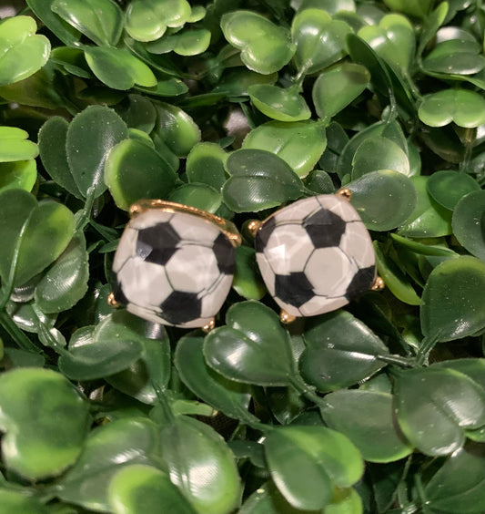 Soccer Stud Earrings