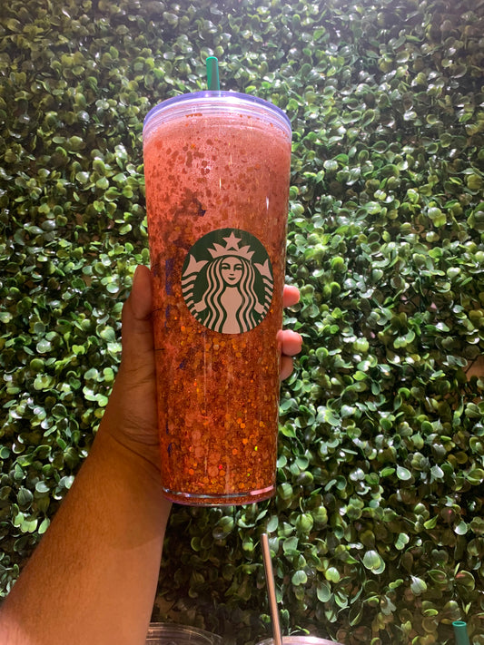 Astros Big Confetti Snowglobe Tumbler