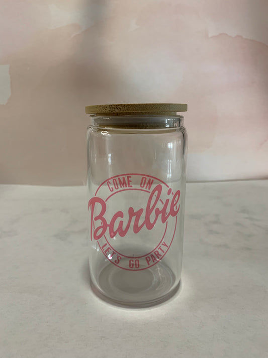 Barbie Glass can