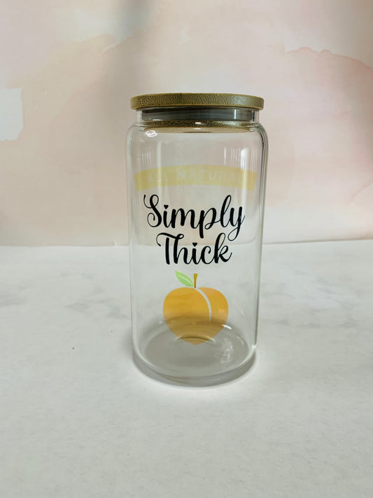 Simply Thick Glass Can