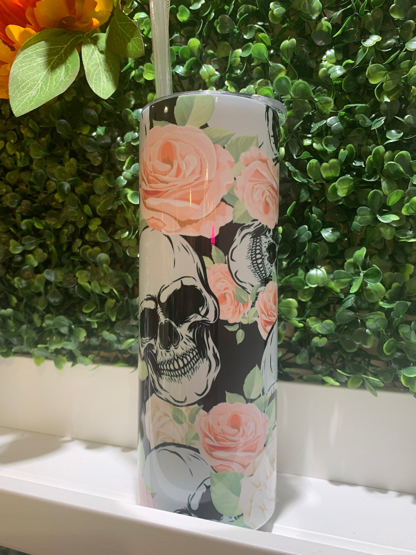 Skulls and roses Tumbler